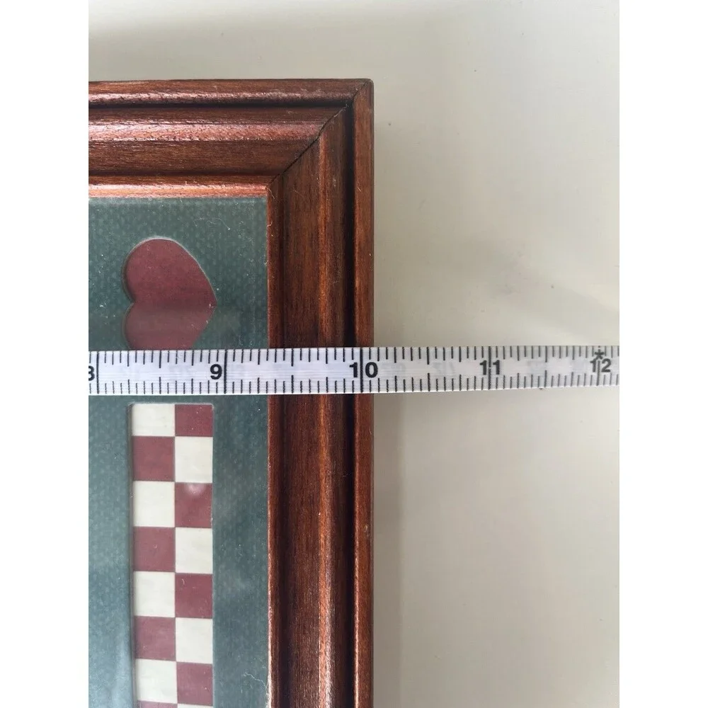 Framed Farmhouse 90s Americana Country Kitchen Wall Art Sunflower Barn Checkered - Picture 4 of 5